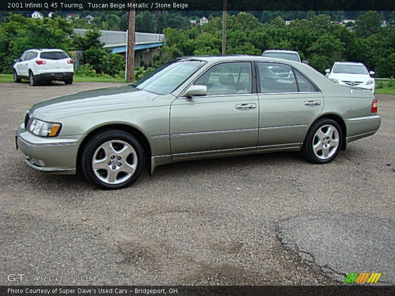 Tuscan Beige Metallic / Stone Beige 2001 Infiniti Q 45 Touring