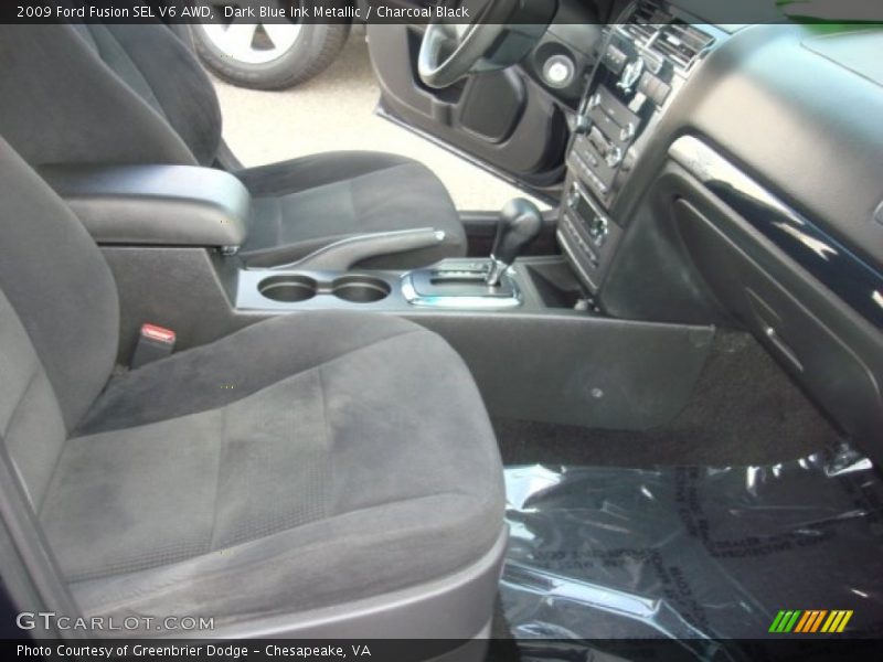 Dark Blue Ink Metallic / Charcoal Black 2009 Ford Fusion SEL V6 AWD