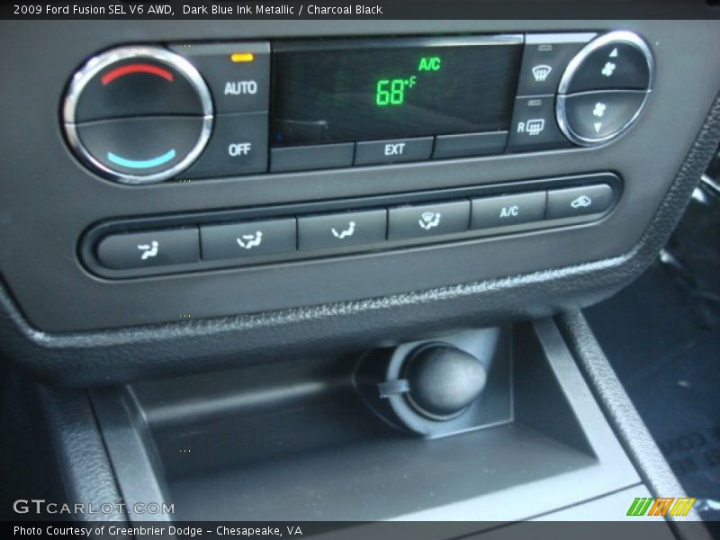 Dark Blue Ink Metallic / Charcoal Black 2009 Ford Fusion SEL V6 AWD