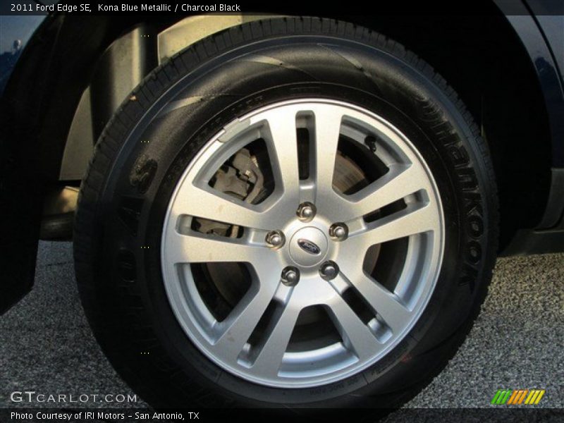 Kona Blue Metallic / Charcoal Black 2011 Ford Edge SE
