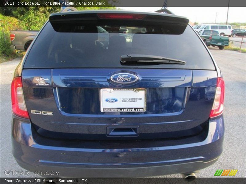 Kona Blue Metallic / Charcoal Black 2011 Ford Edge SE