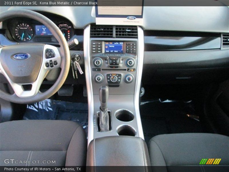 Kona Blue Metallic / Charcoal Black 2011 Ford Edge SE