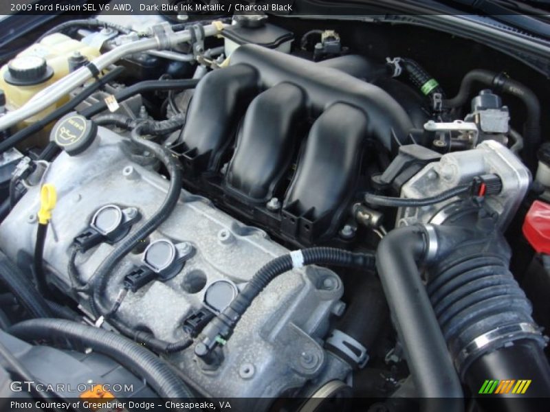 Dark Blue Ink Metallic / Charcoal Black 2009 Ford Fusion SEL V6 AWD