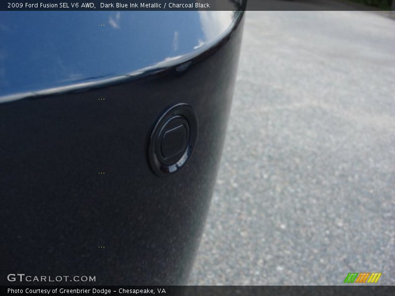 Dark Blue Ink Metallic / Charcoal Black 2009 Ford Fusion SEL V6 AWD