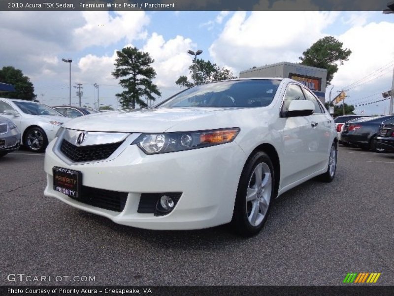 Premium White Pearl / Parchment 2010 Acura TSX Sedan