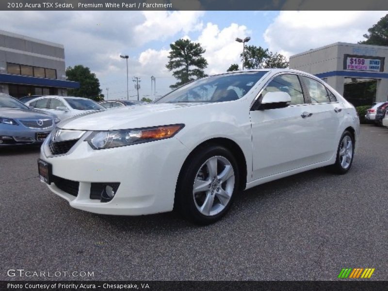 Premium White Pearl / Parchment 2010 Acura TSX Sedan