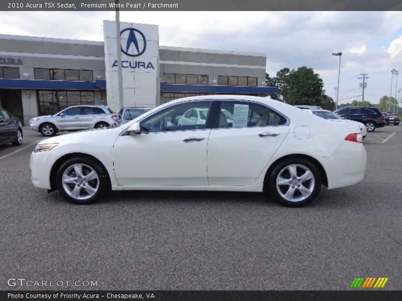 Premium White Pearl / Parchment 2010 Acura TSX Sedan
