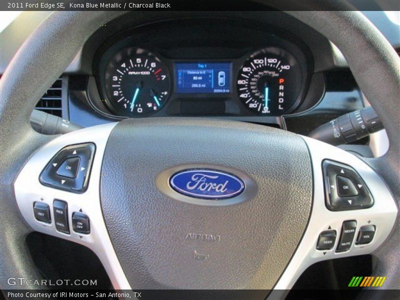 Kona Blue Metallic / Charcoal Black 2011 Ford Edge SE