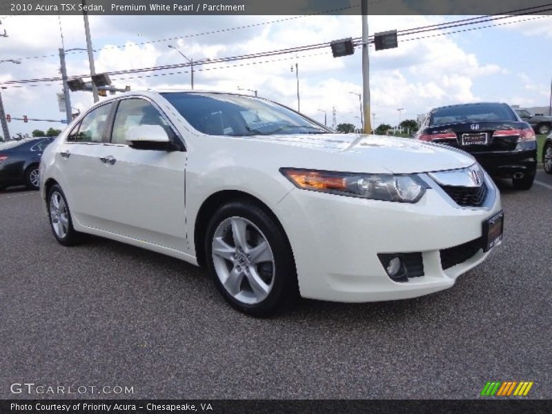Premium White Pearl / Parchment 2010 Acura TSX Sedan