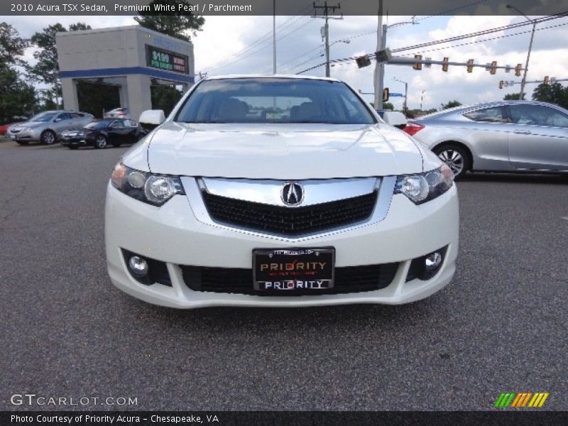 Premium White Pearl / Parchment 2010 Acura TSX Sedan