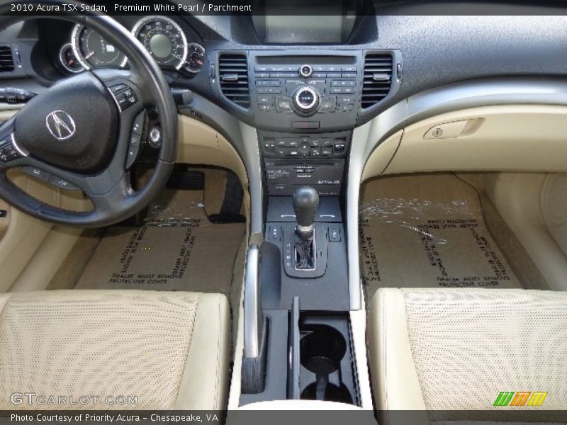 Premium White Pearl / Parchment 2010 Acura TSX Sedan