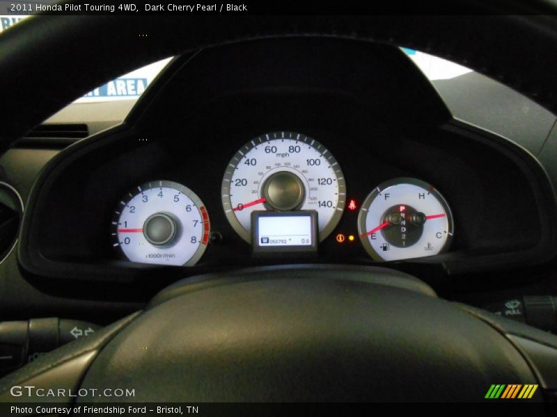 Dark Cherry Pearl / Black 2011 Honda Pilot Touring 4WD