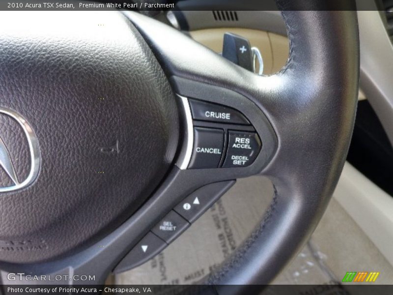 Premium White Pearl / Parchment 2010 Acura TSX Sedan
