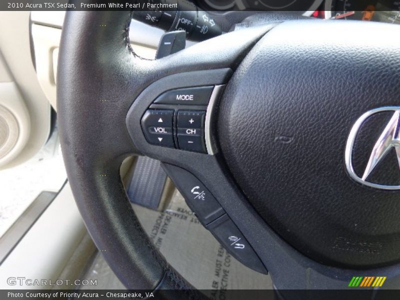 Premium White Pearl / Parchment 2010 Acura TSX Sedan