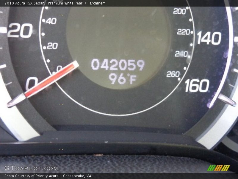 Premium White Pearl / Parchment 2010 Acura TSX Sedan