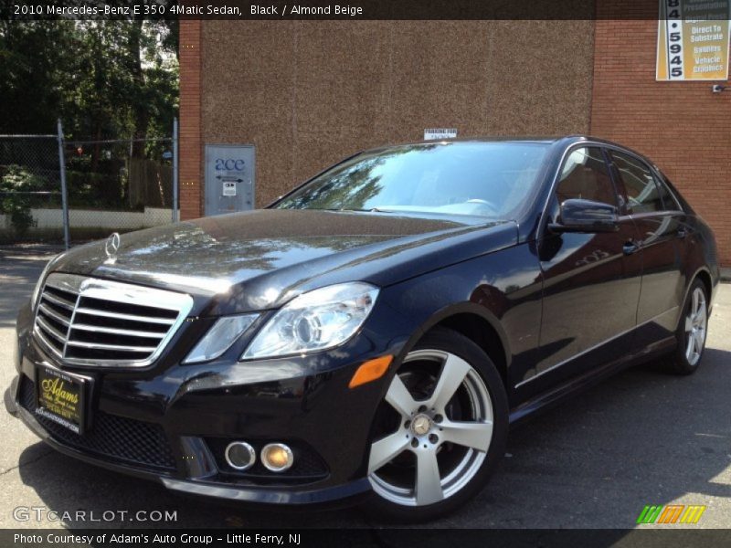 Black / Almond Beige 2010 Mercedes-Benz E 350 4Matic Sedan