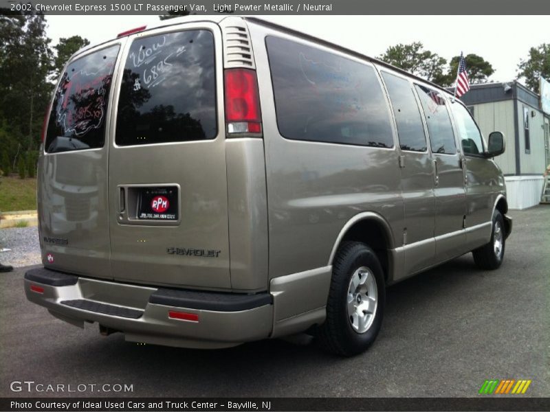 Light Pewter Metallic / Neutral 2002 Chevrolet Express 1500 LT Passenger Van