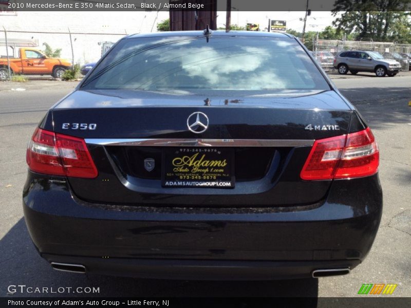 Black / Almond Beige 2010 Mercedes-Benz E 350 4Matic Sedan