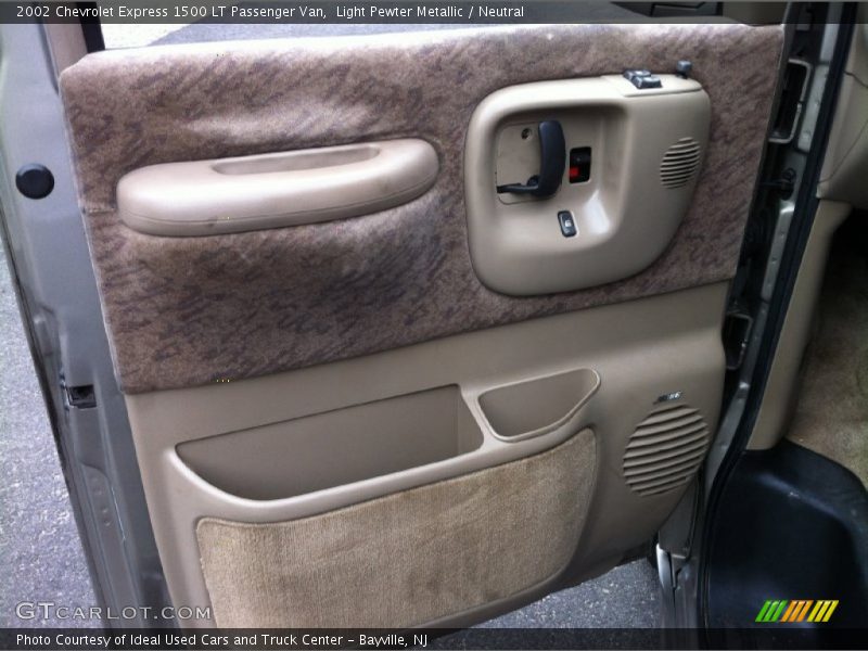 Light Pewter Metallic / Neutral 2002 Chevrolet Express 1500 LT Passenger Van