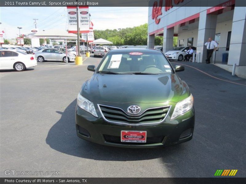 Spruce Green Mica / Bisque 2011 Toyota Camry LE