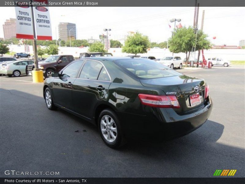 Spruce Green Mica / Bisque 2011 Toyota Camry LE