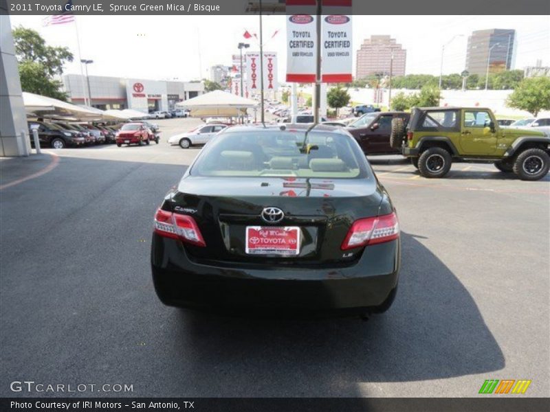 Spruce Green Mica / Bisque 2011 Toyota Camry LE