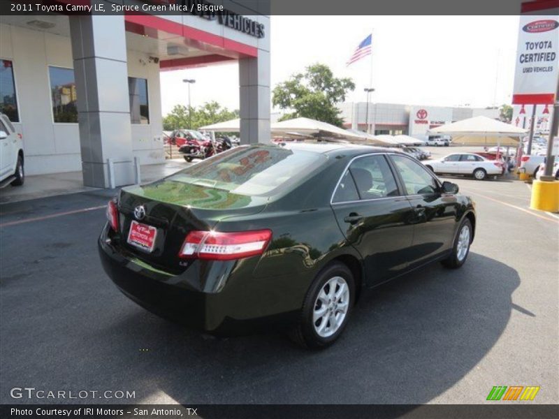 Spruce Green Mica / Bisque 2011 Toyota Camry LE