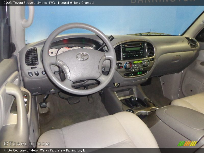 Natural White / Charcoal 2003 Toyota Sequoia Limited 4WD