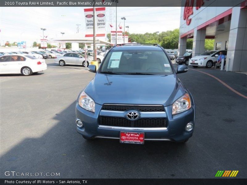 Pacific Blue Metallic / Ash Gray 2010 Toyota RAV4 Limited
