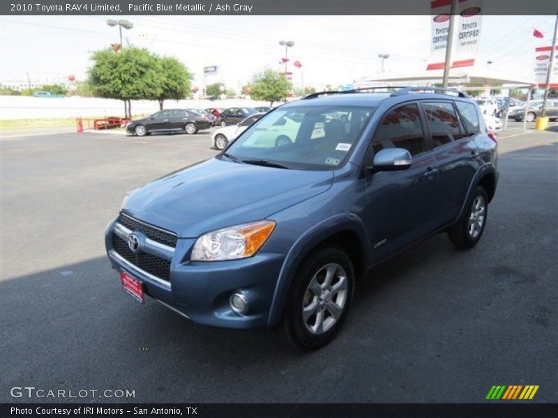 Pacific Blue Metallic / Ash Gray 2010 Toyota RAV4 Limited