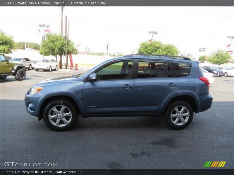 Pacific Blue Metallic / Ash Gray 2010 Toyota RAV4 Limited