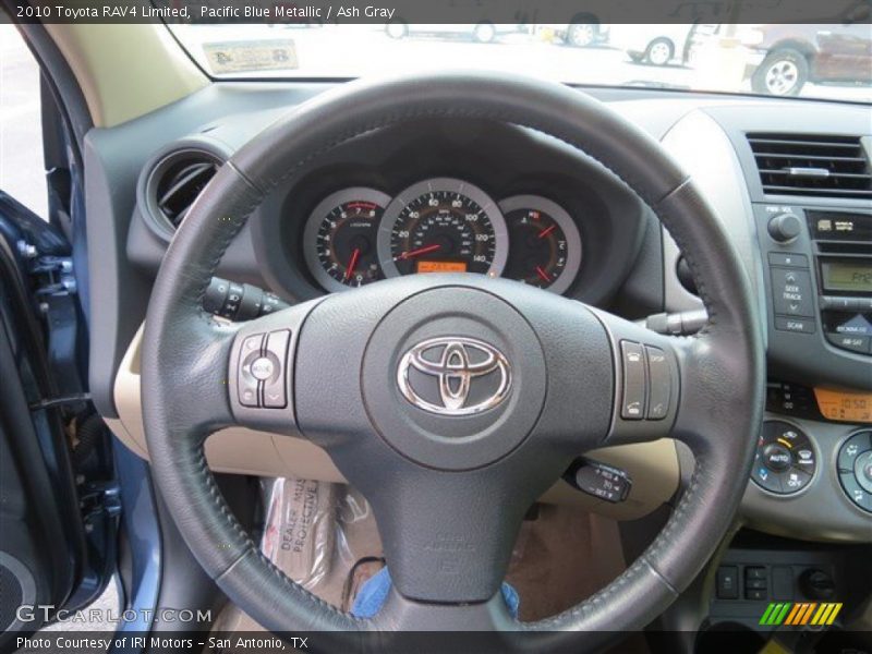 Pacific Blue Metallic / Ash Gray 2010 Toyota RAV4 Limited