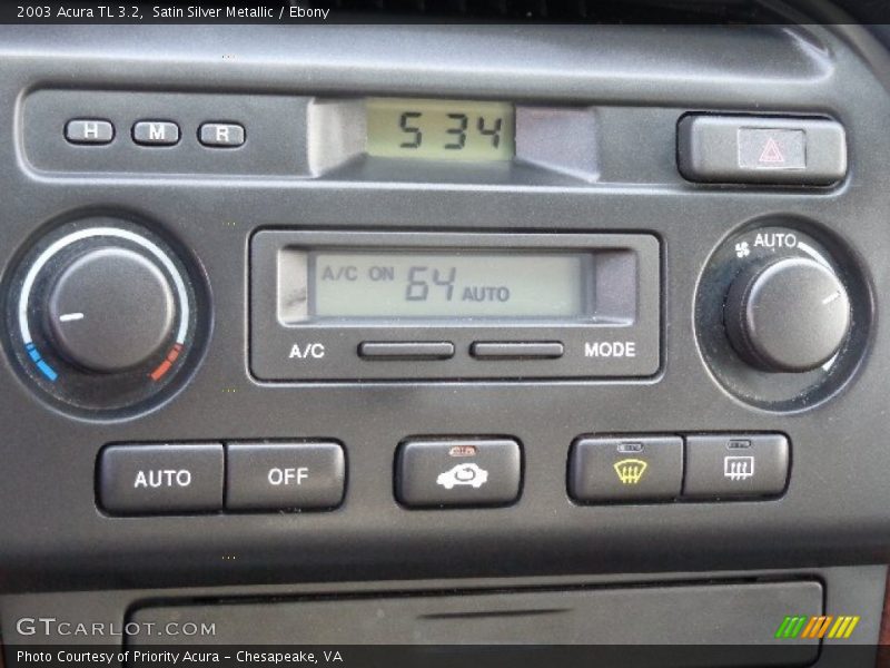 Satin Silver Metallic / Ebony 2003 Acura TL 3.2