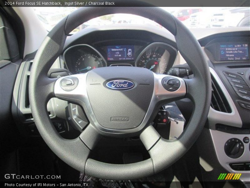 Ingot Silver / Charcoal Black 2014 Ford Focus SE Hatchback