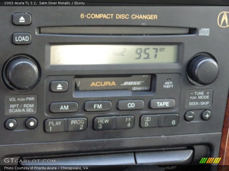 Satin Silver Metallic / Ebony 2003 Acura TL 3.2