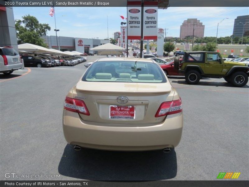 Sandy Beach Metallic / Bisque 2010 Toyota Camry LE V6
