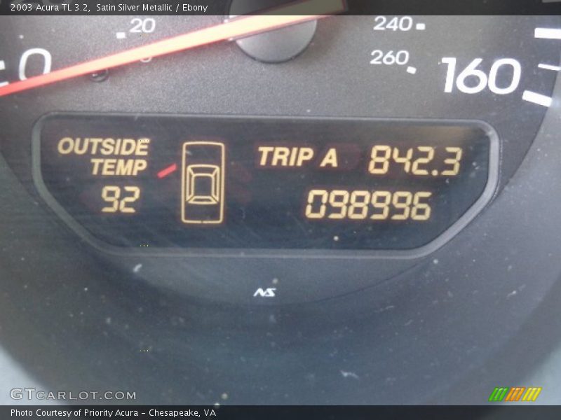 Satin Silver Metallic / Ebony 2003 Acura TL 3.2