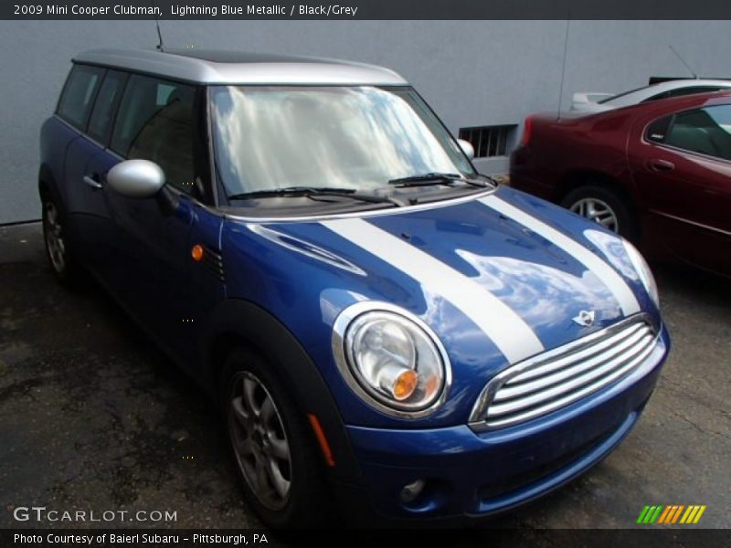 Lightning Blue Metallic / Black/Grey 2009 Mini Cooper Clubman