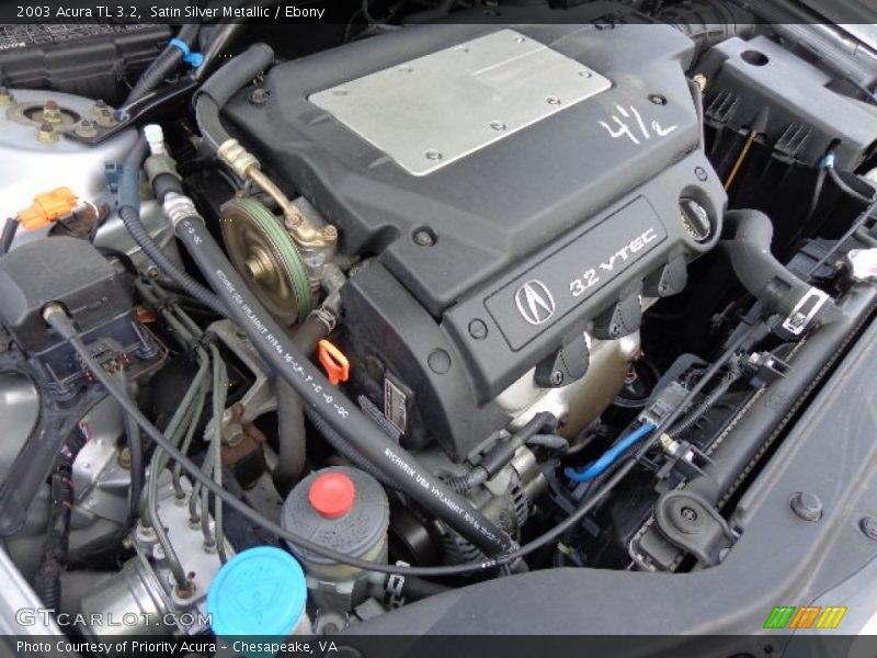 Satin Silver Metallic / Ebony 2003 Acura TL 3.2