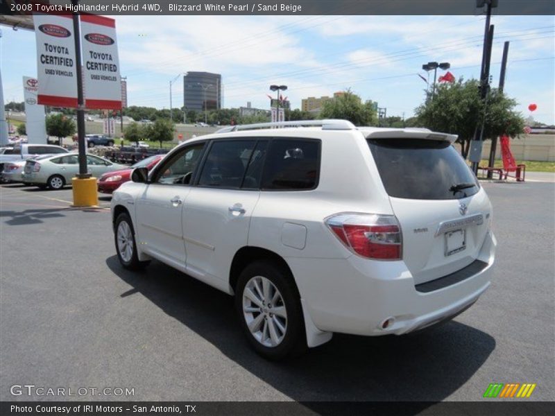 Blizzard White Pearl / Sand Beige 2008 Toyota Highlander Hybrid 4WD