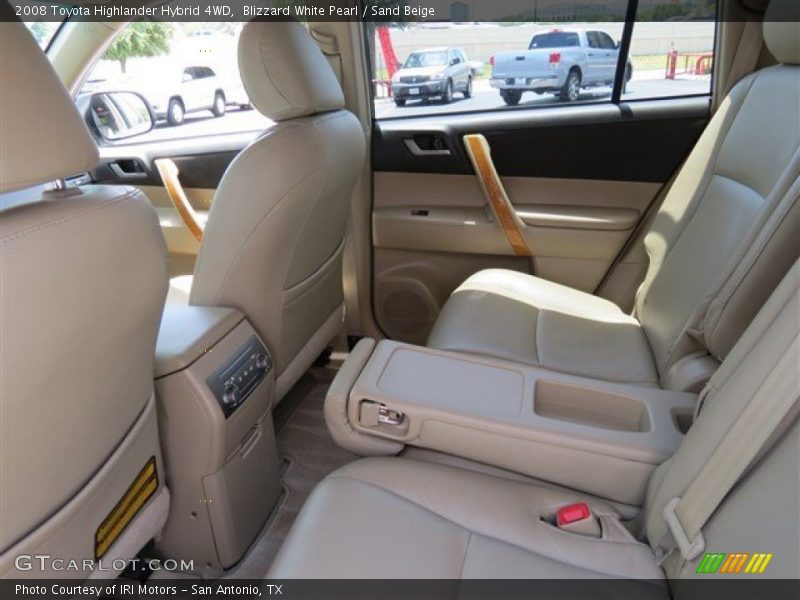 Blizzard White Pearl / Sand Beige 2008 Toyota Highlander Hybrid 4WD