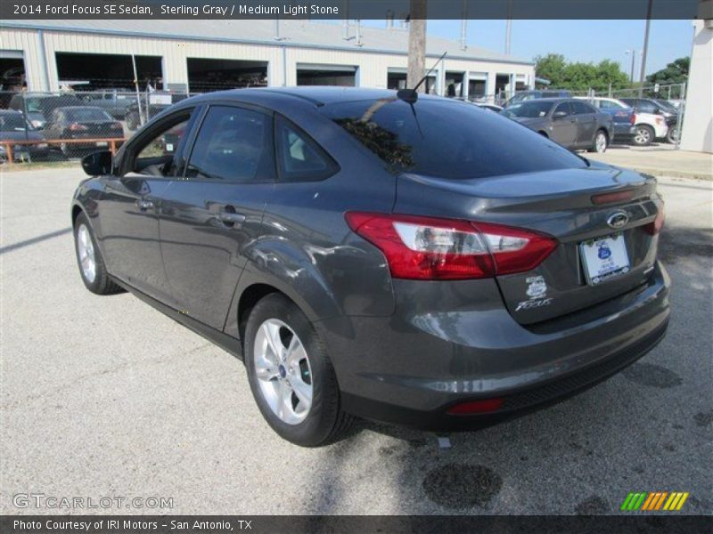 Sterling Gray / Medium Light Stone 2014 Ford Focus SE Sedan