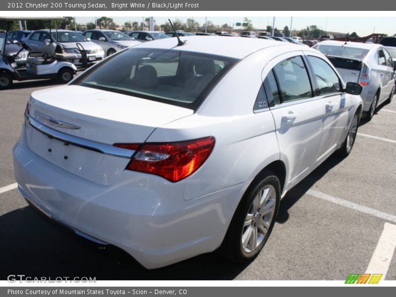 Bright White / Black/Light Frost 2012 Chrysler 200 Touring Sedan