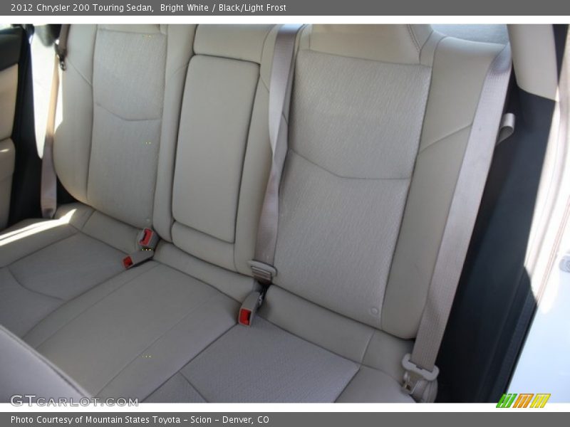 Bright White / Black/Light Frost 2012 Chrysler 200 Touring Sedan