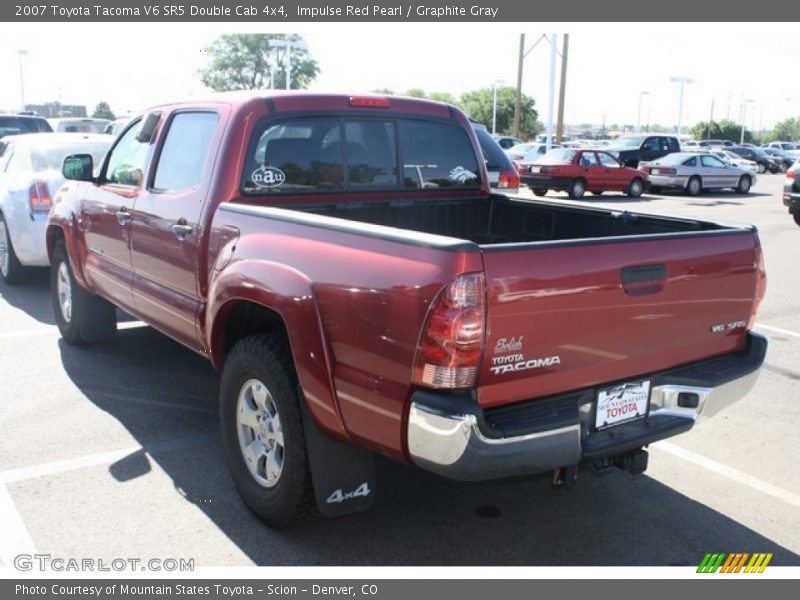 Impulse Red Pearl / Graphite Gray 2007 Toyota Tacoma V6 SR5 Double Cab 4x4