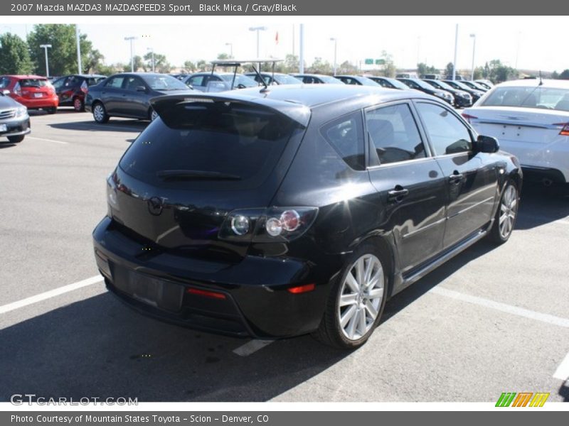 Black Mica / Gray/Black 2007 Mazda MAZDA3 MAZDASPEED3 Sport