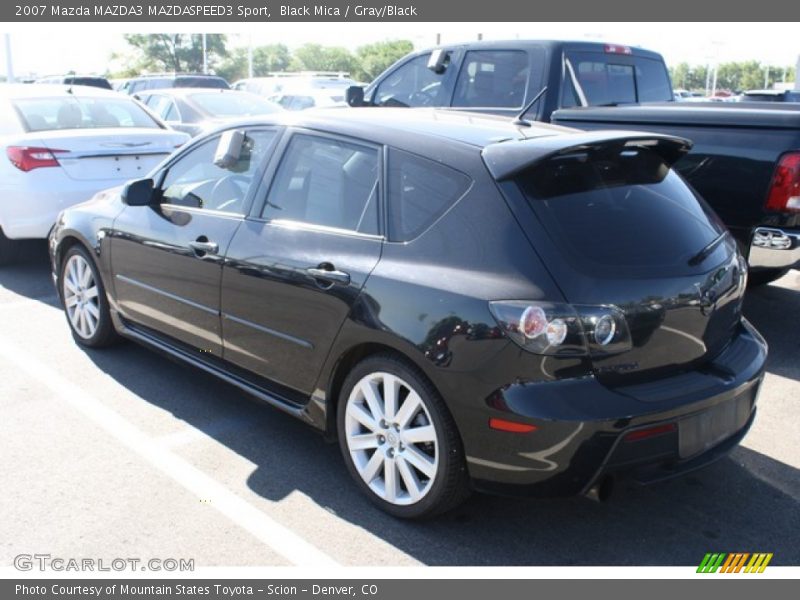 Black Mica / Gray/Black 2007 Mazda MAZDA3 MAZDASPEED3 Sport
