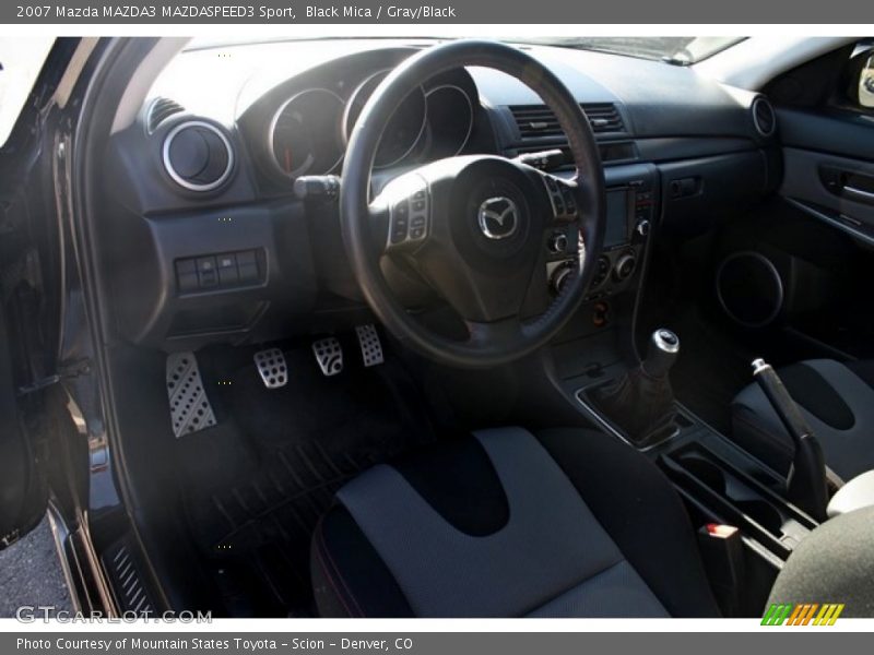 Black Mica / Gray/Black 2007 Mazda MAZDA3 MAZDASPEED3 Sport