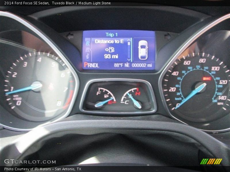 Tuxedo Black / Medium Light Stone 2014 Ford Focus SE Sedan