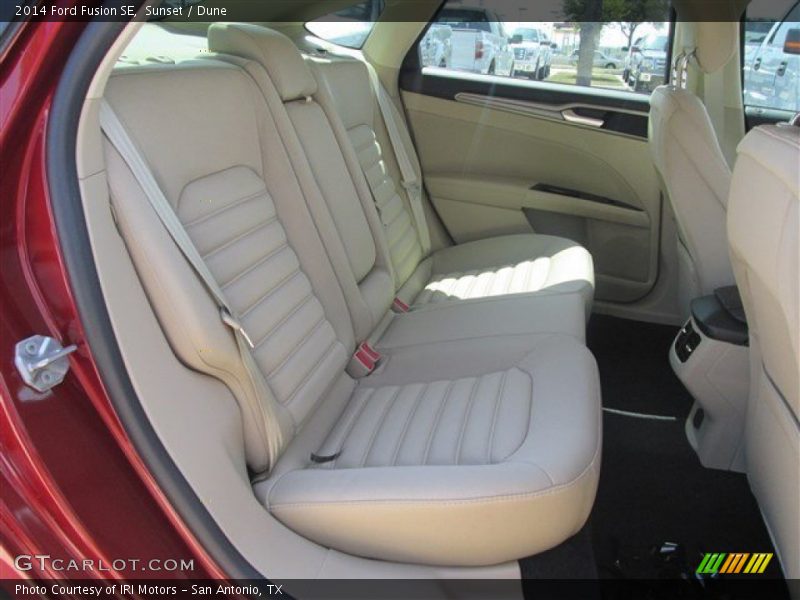Rear Seat of 2014 Fusion SE